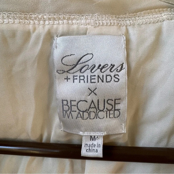Lovers + Friends x Because I’m Addicted REVOLVE Tweed Stud Jacket Cream ASO - Picture 8 of 14